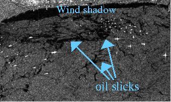 ERS SAR, 11 Oct 2000, Zoom, Singapore Strait oil spills